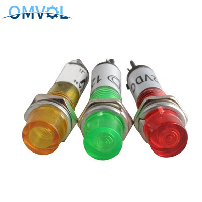 5PCS 7mm индикатор за захранване пилотна светлинна лампа Xd7-1