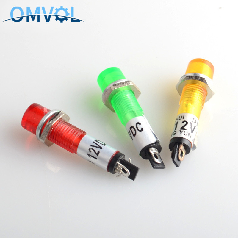 5PCS 7mm индикатор за захранване пилотна светлинна лампа Xd7-1