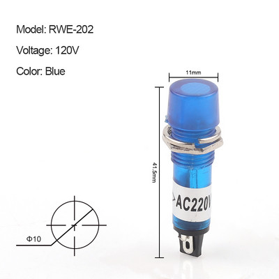 5 buc/lot XD10-3 Indicator de lucru Diametru deschidere 10mm Indicator luminos de putere mică 12V 24V 220V 380V