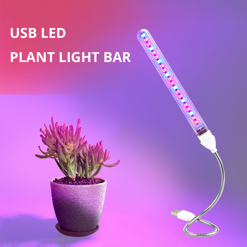 USB 5V LED kasvuvalgus täisspektriga punane lamp Sinine Phyto Grow lamp siseruumides USB fütolamp taimedele lillede seemikute kasvuhoone