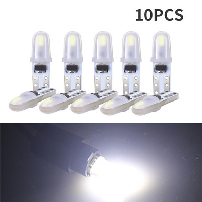 10 бр./опаковка T5 Осветление на таблото 3014 2SMD LED осветление Интериорно осветление на автомобила Автоматичен страничен клин Инструмент Габарит Лампа Крушки