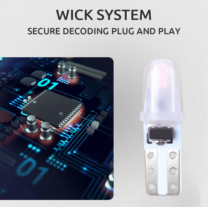 10 buc./pachet T5 lumini pentru bord 3014 2SMD lumini cu LED-uri pentru interiorul mașinii lumini auto laterale pentru instrumente de măsurare becuri lămpi