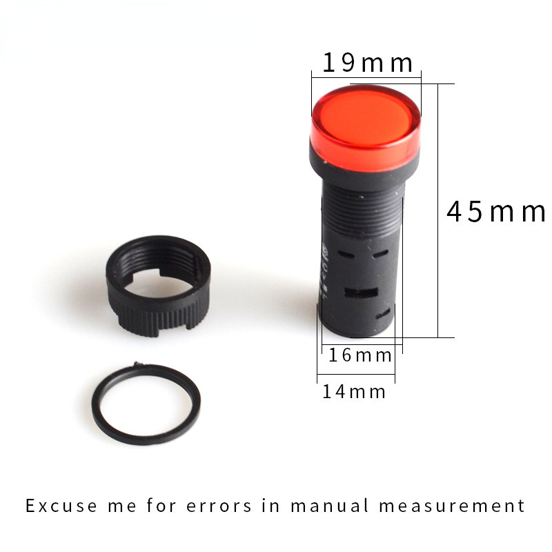 6,3 V 12 V 24 V 110 V 220 V LED indikatoriaus signalinė lemputė 16 mm