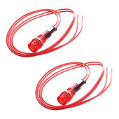 2X Indicator Neon Lampă Semnal Pilot Lumină Roșie AC 250V W2 Fire