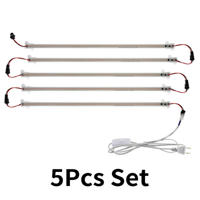 Lampă de creștere cu LED 220V Lampă cu bară LED cu spectru complet pentru plante Eficiență luminoasă ridicată 8W 50/30cm pentru cort de creștere, sere, flori