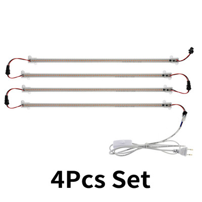 Lampă de creștere cu LED 220V Lampă cu bară LED cu spectru complet pentru plante Eficiență luminoasă ridicată 8W 50/30cm pentru cort de creștere, sere, flori