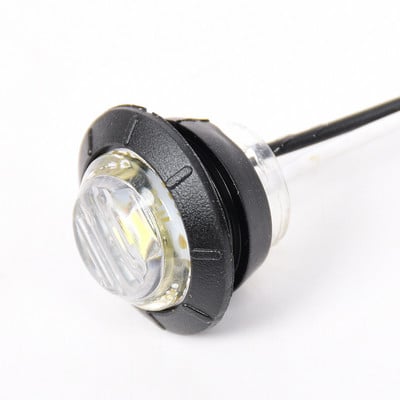 24v LED automobilio įspėjamoji lemputė apvali šoniniai indikatoriai priekabos priekabos sunkvežimio vairo lemputė maža apvali tarpinė mėlyna raudona signalinė lemputė