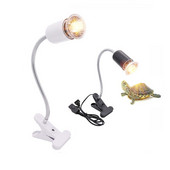 Bec cu halogen de 50 W inclus Lampă de încălzire pentru reptile, reglabilă cu gât de gâscă, rezervor de acvariu, lămpi de încălzire pentru terariu șarpe țestoasă șarpe