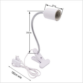 50 W халогенна крушка Включена нагревателна лампа за влечуги Регулируем резервоар за аквариум с гъша шия Отоплителни лампи за терариум за костенурка гущер змия
