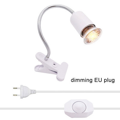 Bec cu halogen de 50 W inclus Lampă de încălzire pentru reptile, reglabilă cu gât de gâscă, rezervor de acvariu, lămpi de încălzire pentru terariu șarpe țestoasă șarpe