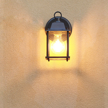 Европейски стил Ретро Led стенна лампа Вила Домашно външно водоустойчиво осветление Декоративна стенна лампа Двор Коридор Веранда Лампи