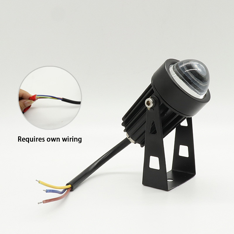 10W mini-LED-prožektor prožektor lavavalgustus pin-kiire prožektor Professionaalne DJ-diskopeo seinamaal tagaterrassi maaliline seinalamp