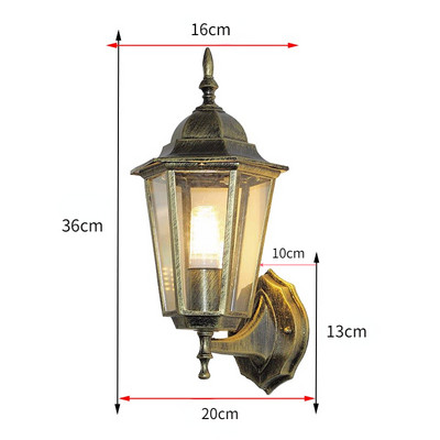 Αδιάβροχα φωτιστικά τοίχου εξωτερικού χώρου Nordic Corridor Φωτιστικά τοίχου Μπαλκόνι Ρετρό Διακοσμητικά Φωτιστικά Εξωτερικού Κήπου Μοντέρνα φωτιστικά εξωτερικού χώρου