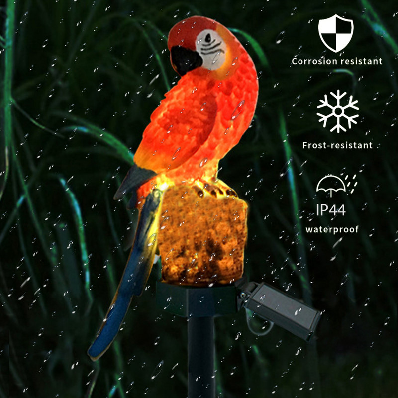 Kotkakujuline päikese LED-valgus väliaia murulambid päikesepapagoi öövalgus veekindel aiamuru panuste teekond, kunstikujundus