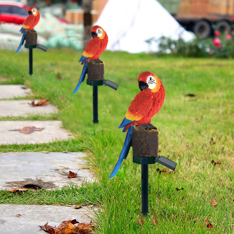 Kotkakujuline päikese LED-valgus väliaia murulambid päikesepapagoi öövalgus veekindel aiamuru panuste teekond, kunstikujundus