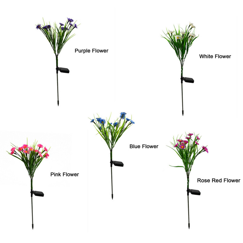 Camellia Rime rapšu sēklu LED saules lampa zāliena gaisma āra villas dārza celiņa apdare ūdensizturīga retro ziedu ainavu lampa