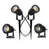 Kültéri LED kerti fűnyíró lámpa 5W 10W Táj lámpa tüske vízálló AC85-265V DC12V út izzó meleg fehér zöld spot lámpák