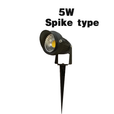 Kültéri LED kerti fűnyíró lámpa 5W 10W Táj lámpa tüske vízálló AC85-265V DC12V út izzó meleg fehér zöld spot lámpák