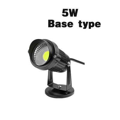 Kültéri LED kerti fűnyíró lámpa 5W 10W Táj lámpa tüske vízálló AC85-265V DC12V út izzó meleg fehér zöld spot lámpák