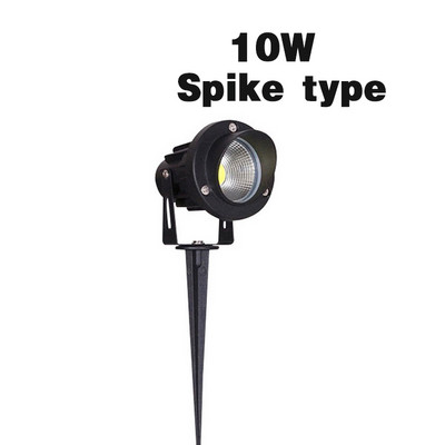 Kültéri LED kerti fűnyíró lámpa 5W 10W Táj lámpa tüske vízálló AC85-265V DC12V út izzó meleg fehér zöld spot lámpák