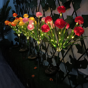 Ηλιακό φωτιστικό λουλουδιών μπάλας έξω από τον κήπο Φωτιστικό γκαζόν Λεβάντα Φωτιστικό μονοπατιών λουλουδιών Azalea για εορταστική διακόσμηση γάμου αυλής