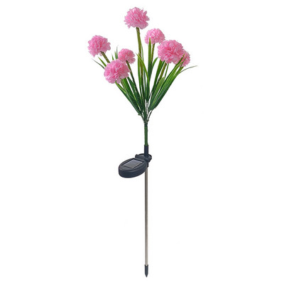 Napelemes golyós virág lámpa kültéri kerti pázsit fénye Levendula azálea virágok ösvény világítása a belső udvarhoz esküvői ünnepek dekorációja