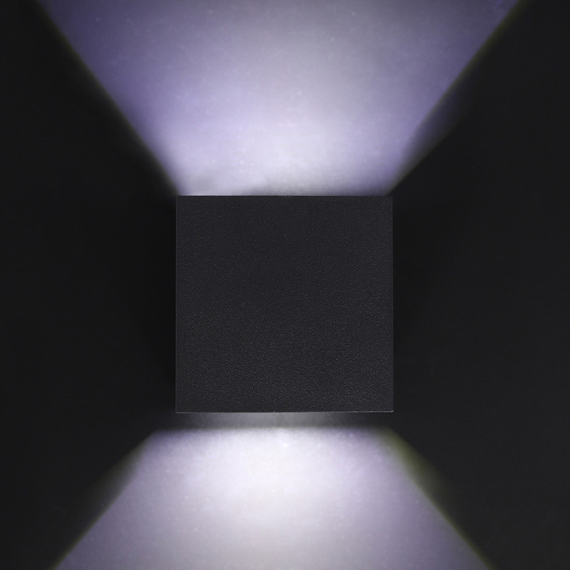 IP65 veekindel 12W siseruumides olev LED-seinavalgusti kaasaegne alumiiniumist reguleeritavale pinnale paigaldatav ruudukujuline ümmargune Led aia verandavalgusti