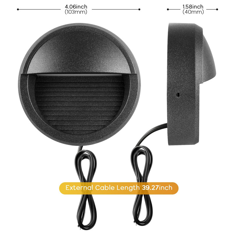 Välis LED-seinavalgusti alumiiniumist 220V 12V IP67 veekindel seinalamp aia veranda treppide jaoks