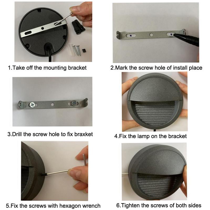 Välis LED-seinavalgusti alumiiniumist 220V 12V IP67 veekindel seinalamp aia veranda treppide jaoks