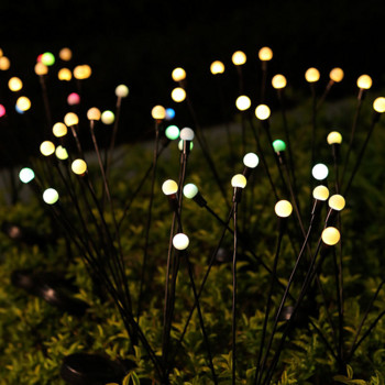 Led Solar Outdoor Firefly Lights Sway Butterfly Αδιάβροχη Διακόσμηση Κήπου Σπιτιού Φωτιστικό γκαζόν Ηλιακό φως Δάπεδο Πρωτοχρονιά Χριστούγεννα