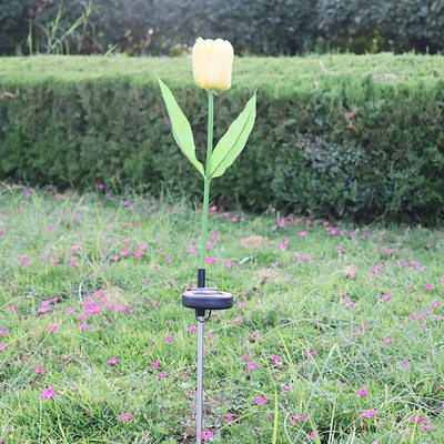 Flori cu LED-uri de lalele cu lumină solară pentru decorarea grădinii Lămpi de acoperiș în aer liber rezistente la apă pentru terasa cu legume pentru casă de țară