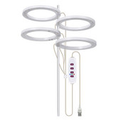 Vodootporna Led svjetiljka za rast Svjetlosni anđeoski prsten s punim spektrom 1 kom. Lampe za uzgoj za rasade sobnih biljaka Svjetiljka za biljke Dc5v