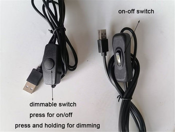 Dimmable 5W USB Gooseneck led φυτικά φώτα τοπίου μαύρο LED Φωτισμός ενυδρείου 6000K Φωτιστικά υδρόβια φυτά Φώτα οικολογικού μπουκαλιού