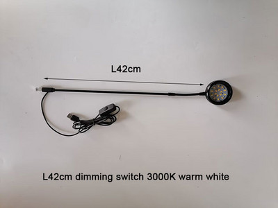 Lumini cu led pentru peisaj pentru plante cu gât de gâscă, 5W, reglabile, iluminat pentru acvariu cu LED negru 6000K Lumini pentru plante acvatice Lumini pentru sticle ecologice