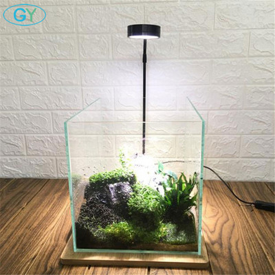 Szabályozható 5W USB Gooseneck led növényi táj lámpák fekete LED Akvárium világítás 6000K Vízinövény lámpák Eco-palack lámpák