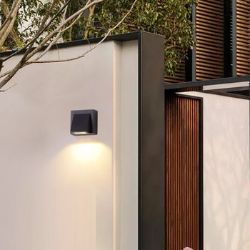 Модерни прости креативни вътрешни/външни осветителни тела Водоустойчива стенна лампаLED Дворни лампи лампа за порта тераса балкон градина стенна лампа