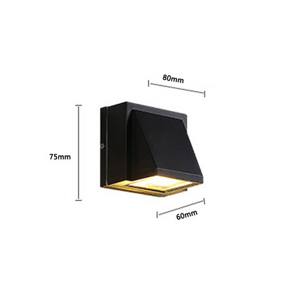 Modern Egyszerű Kreatív beltéri/kültéri lámpák Vízálló fali lámpaLED Udvari lámpák kapulámpa terasz erkély kerti fali lámpa