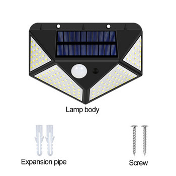 LED ηλιακό φωτιστικό τοίχου από όλες τις πλευρές Φωτεινό ηλιακό φωτιστικό επαγωγής PIR Ανθρώπινο επιτοίχιο φωτιστικό αυλής Αδιάβροχο σκάλες Φωτιστικό εξωτερικού χώρου Κήπος