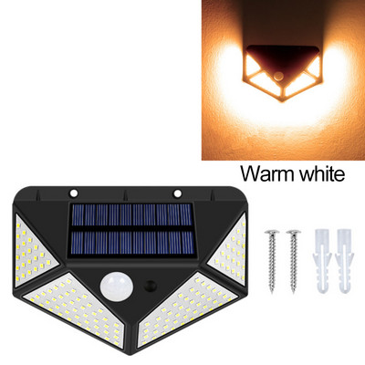 LED ηλιακό φωτιστικό τοίχου από όλες τις πλευρές Φωτεινό ηλιακό φωτιστικό επαγωγής PIR Ανθρώπινο επιτοίχιο φωτιστικό αυλής Αδιάβροχο σκάλες Φωτιστικό εξωτερικού χώρου Κήπος