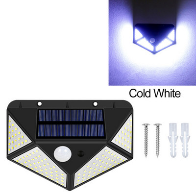 LED ηλιακό φωτιστικό τοίχου από όλες τις πλευρές Φωτεινό ηλιακό φωτιστικό επαγωγής PIR Ανθρώπινο επιτοίχιο φωτιστικό αυλής Αδιάβροχο σκάλες Φωτιστικό εξωτερικού χώρου Κήπος