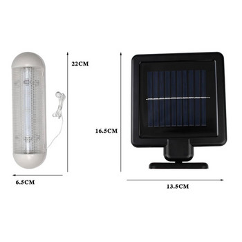 Νέο One For Two Split Style Solar LED Shed Lamp Εξωτερική LED Διάδρομος Φώτα αυλής Ηλιακό LED φωτιστικό σκηνής έκτακτης ανάγκης