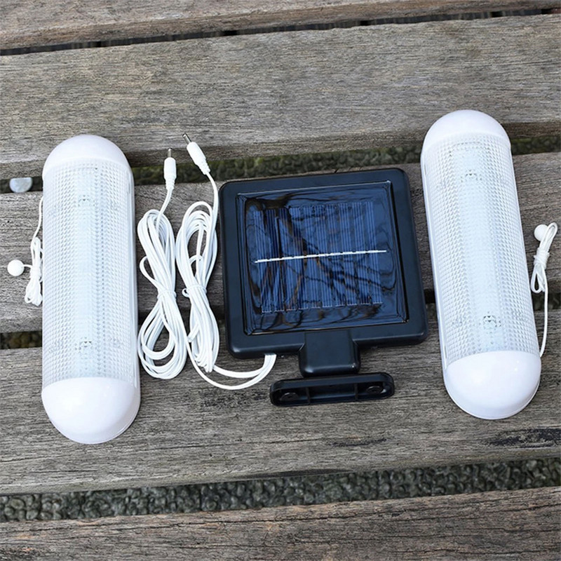 Naujas dviems padalintas saulės šviesos diodų stogo lempa lauko LED koridoriaus kiemo apšvietimas saulės LED avarinis palapinės lempa