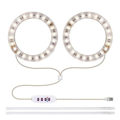 Angel Ring Grow Light DC5V USB fütolamp taimede jaoks Led täisspektriga lamp siseruumide taimede seemikute jaoks Kodu Lillede seemikute lamp