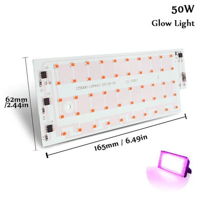 3 tk 50W LED kasvuvalgusti AC220V täisspektriga DIY kasvuhoone hüdropooniline taimede kasvuvalgusti Smd2835 siseruumide taimede valgusti seedlin