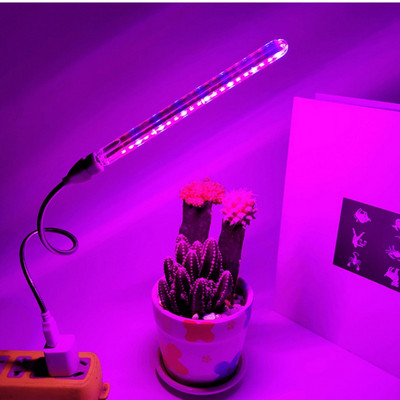 5V 10W 21LED USB LED augu augšanas lampa pilna spektra gaismas hidroponikai siltumnīcas sarkanās/zilās augšanas gaismas augu ziedu audzēšanai