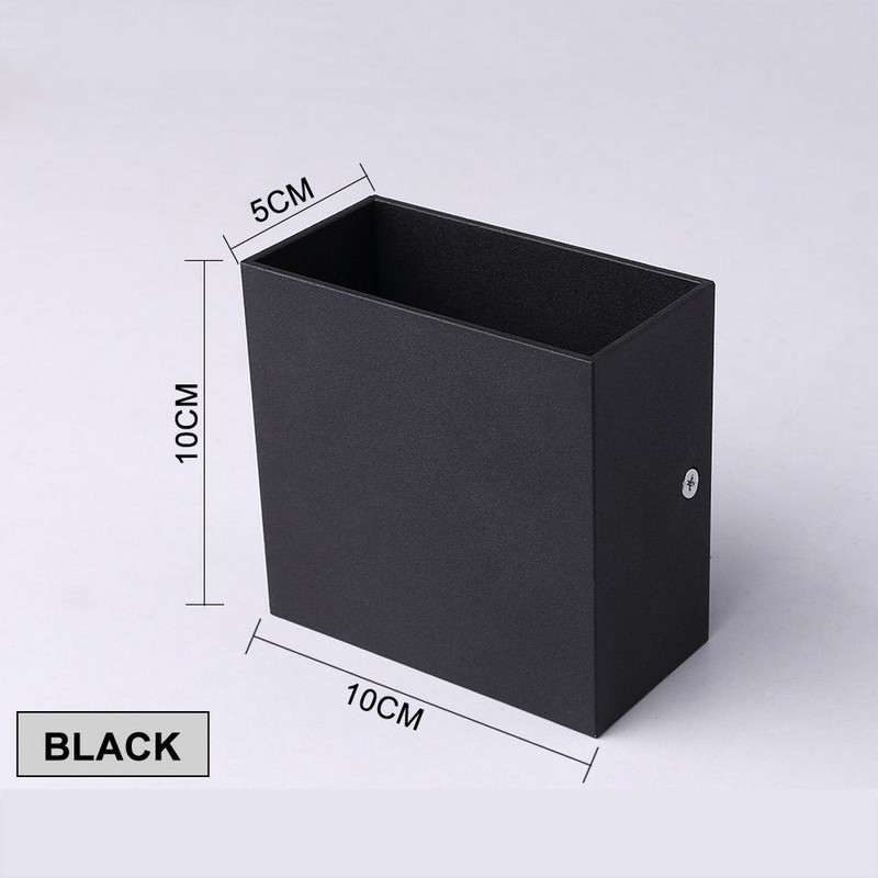 6W LED aliuminio sieninis šviestuvas Šiuolaikinės lovos foninės lempos Kvadratinės LED sieninės lempos lovos šviestuvai Miegamojo sienų dekoras