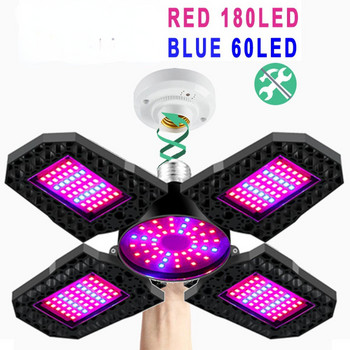 Angle Adjust E27/E26 Full Spectrum Phyto Lamp Led Seedling Grow Light UV λάμπα Phytolamp for Seed Plants Growing Hydroponics Tent