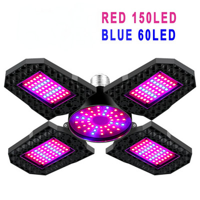 Reglarea unghiului E27/E26 Lampă fitoscopică cu spectru complet Led pentru răsaduri Lumină pentru creștere Lampă UV Fitolampă pentru plante cu semințe Cort hidroponic în creștere