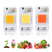 COB LED augšanas gaismas mikroshēma pilna spektra AC220V 20W 30W 50W iekštelpu fitolampa stādiem, ziedu hidroponiska audzēšanas telts gaisma