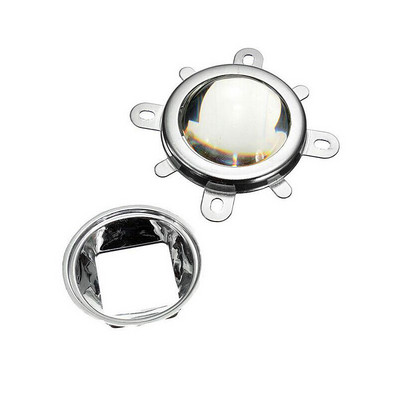 20W50W100W Alumīnija led siltuma izlietne ar 80x80 dzesēšanas ventilatora radiatoru /44mm objektīvs + atstarotāja kronšteins /DC12V 1,25A draiveris